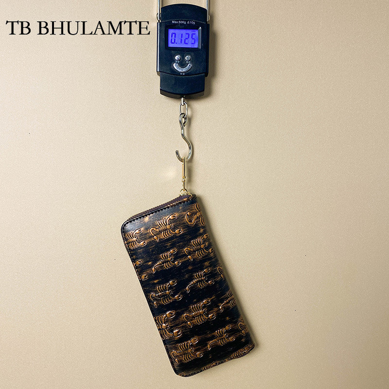 TB BHULAMTE Free Shipping Women's Wallet European And American Fashion Luxury Retro Handbag Scorpion Long Clutch Bag Designer Large Capacity Mone