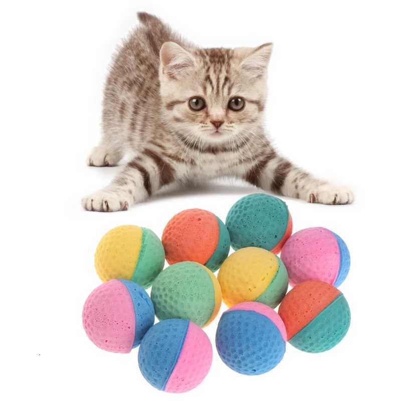 10PCS Colorful Pet Ball Interactive Toy Ball Chewing Fetching Ball Toy for Small Medium Pet Dog Outdoor Training Play X250918