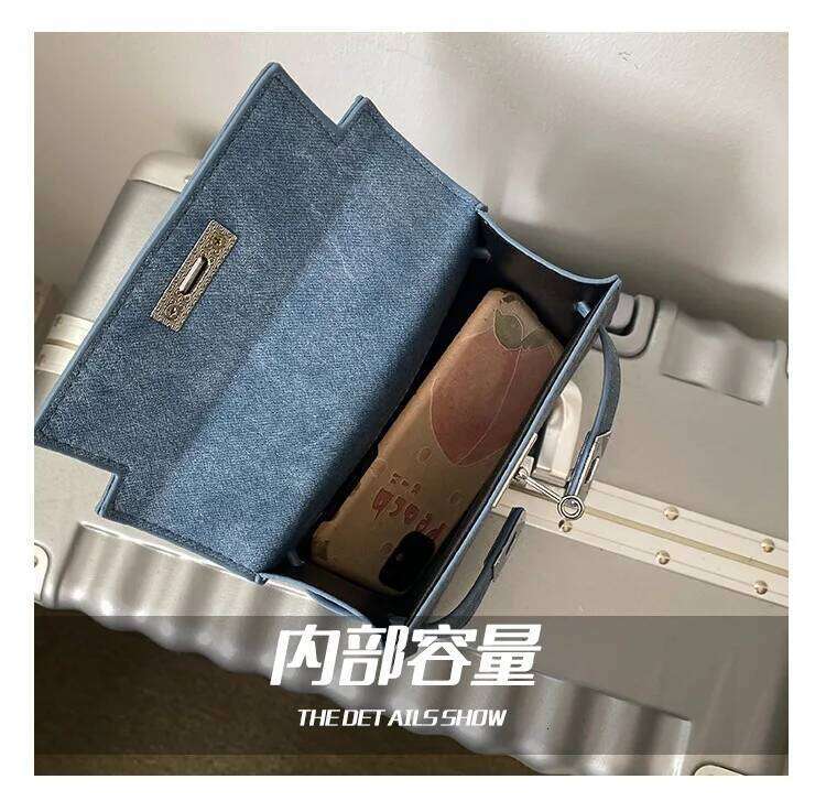 Women Small Vintage Classy Handheld Messenger Bag Shoulder Bag Ladies Crossbody Purse