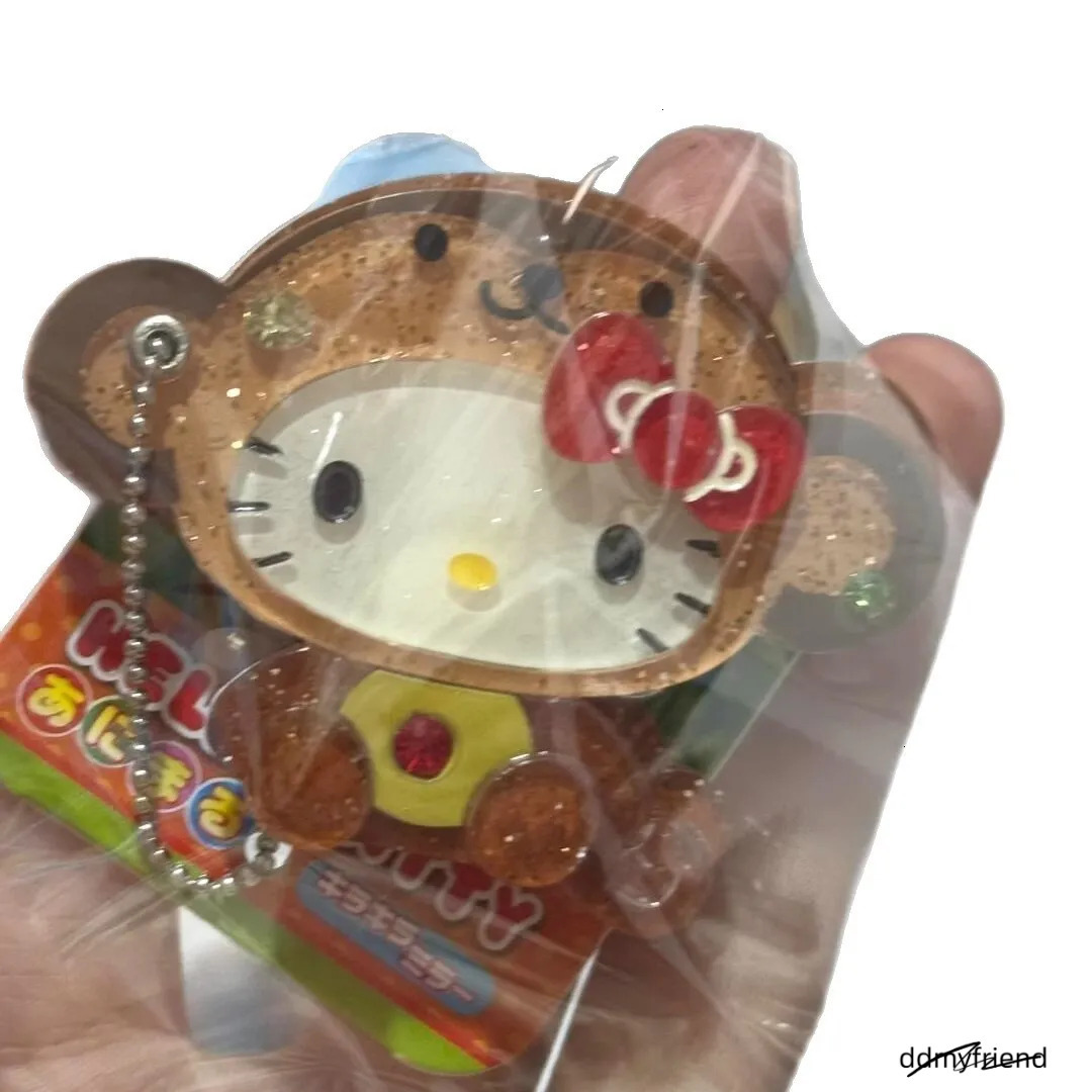 Portable Kawaii Makeup Keychain Cartoon Sliding Cover Mirror Keyring Bag Pendant Hanging Decoration250711 ddmyfriend