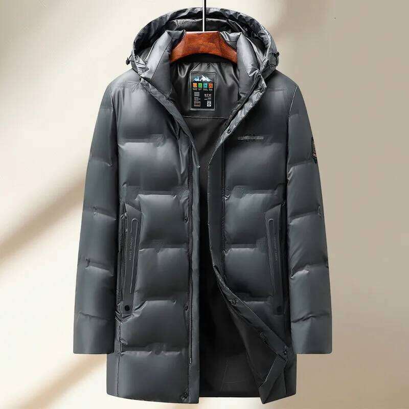 2024 new arrival jacket 90% white duck jackets men,mens long style fashion thicken warm winter down coat,parkas men