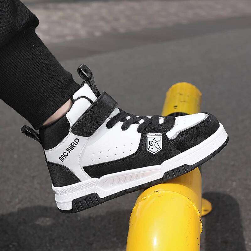 2024 New Fashion Kids Boys Girls Casual Board High Top Running Sports Shoes Children Non-slip Basketball Sneakers