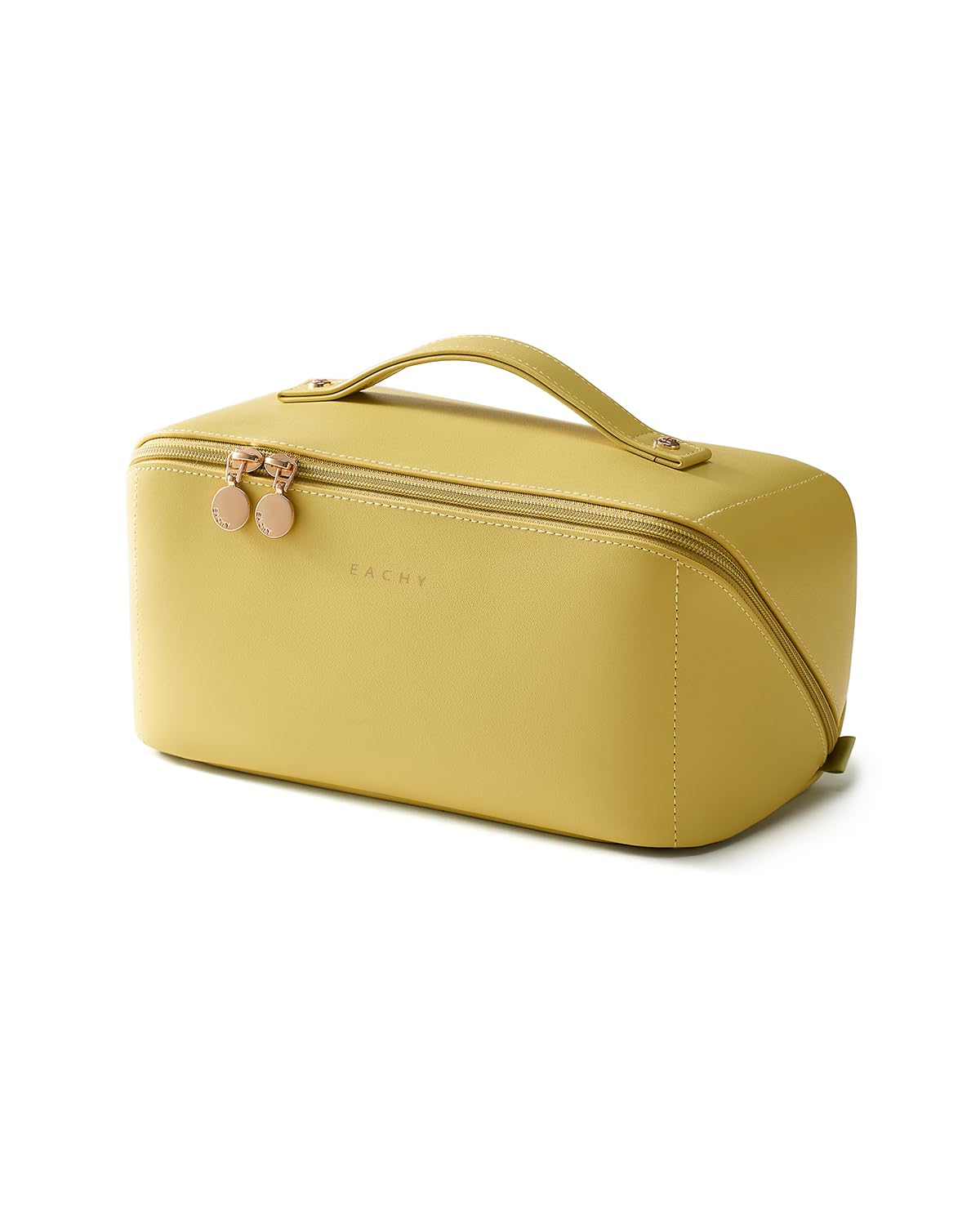 Extra Capacity Waterproof Cosmetic Bag Flat Lay Travel Toiletry Bag Printed Women Makeup Pouch Portable Organizer