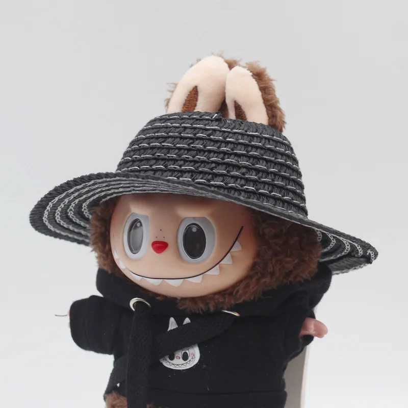 Labubu Hat Open Top Straw Hat Woven Hat Labubu Party Clothing Accessories Countryside Style Labubu Outfit for Sitting Party C250919
