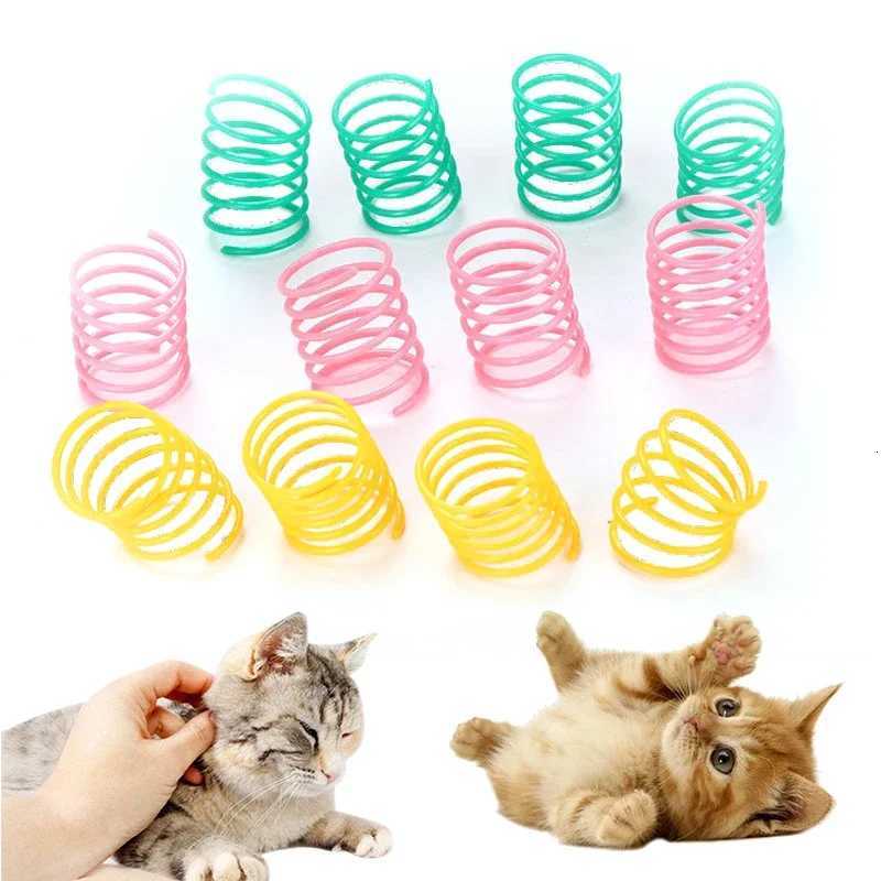 Kitten Coil Spiral Springs Cat Toys Interactive Gauge Cat Spring Toy Colorful Springs Cat Pet Toy Pet Products X250918