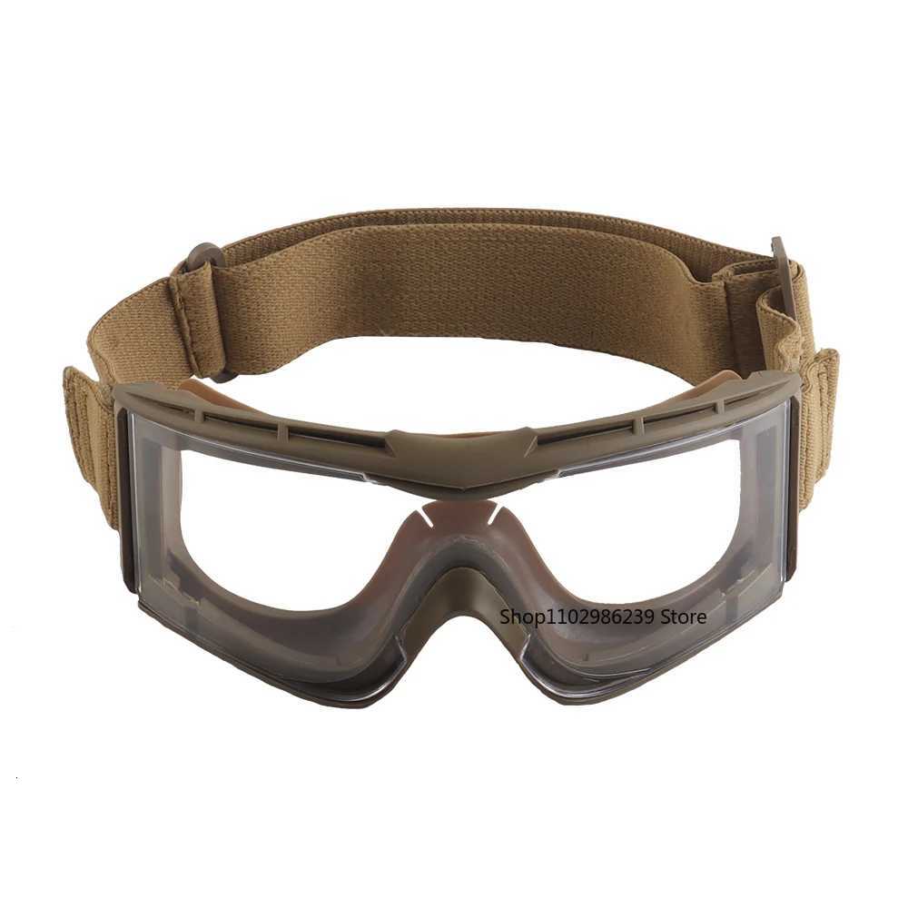 W810 Tactical Goggs Windproof Dustproof Cycling Eyewear Hiking Ski Glasses for Airsoft Paintball Shooting Fast OPS Helmet Y250919