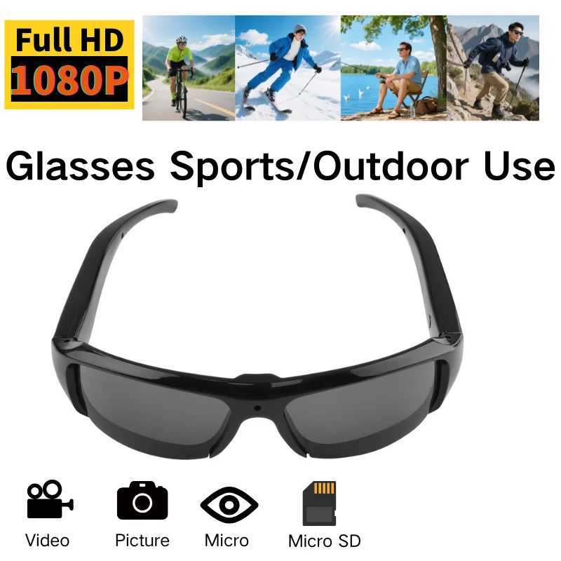 Black Border Sunglasses with TF CardMotion DetectionOutdoor Sports glasses for ClimbingSkiingCyclingDriving J250919
