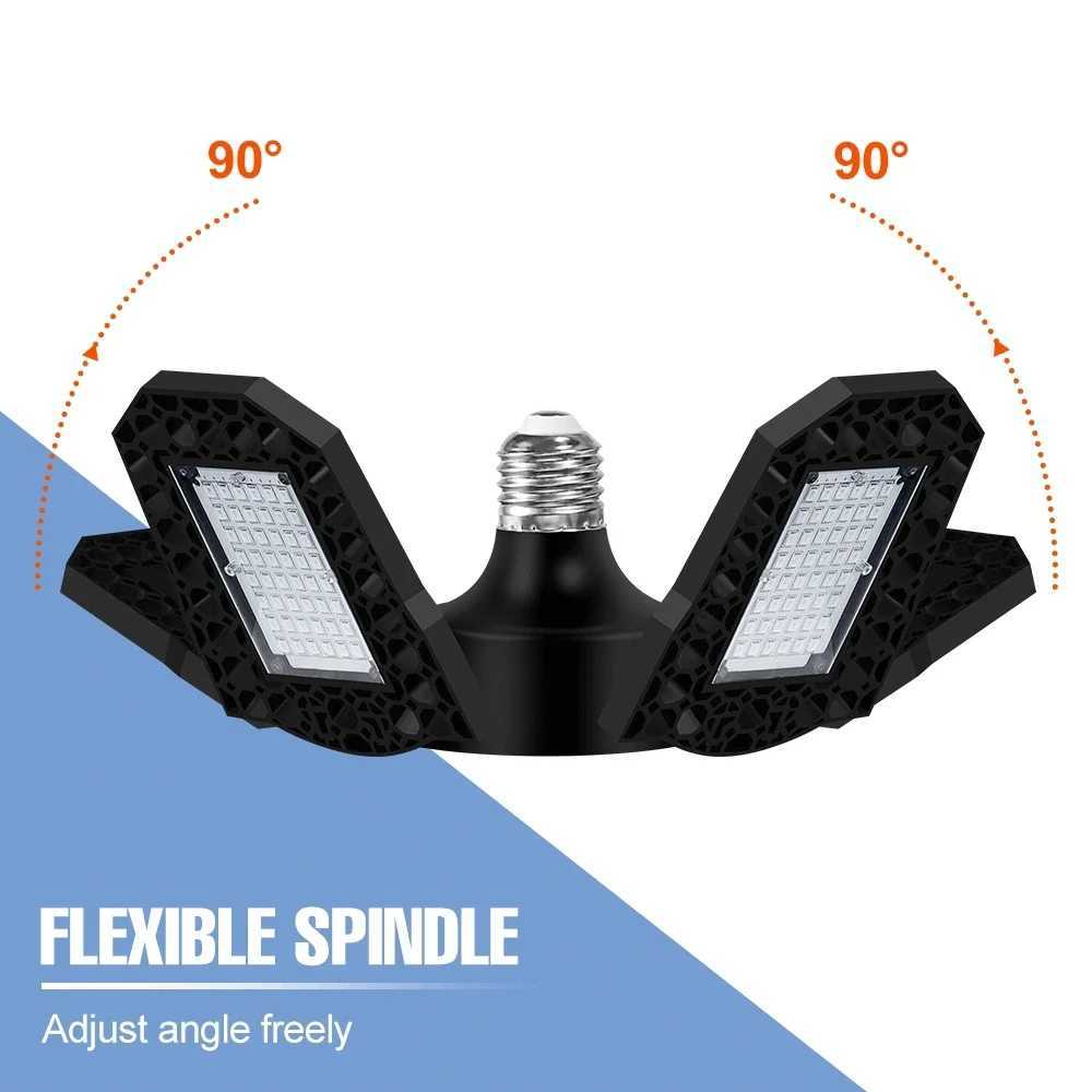 2PCS 200W E26E27 LED Deformable Plants Light Full Spectrum Grow Lamp Indoor Seed Fill Lighting 110V Greenhouse Tent Hydroponics C250919