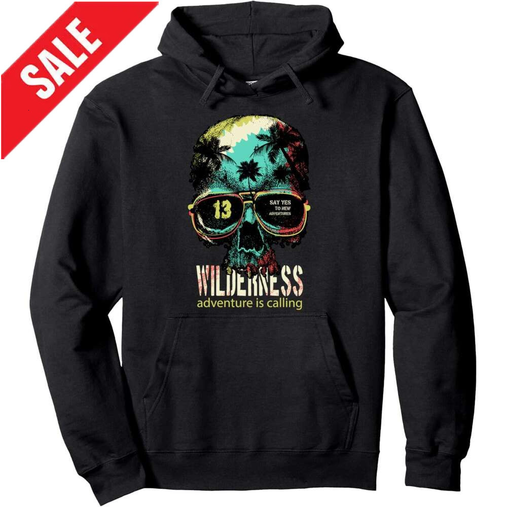 Hoodie for Mens Womens Cool Wilderness Adventure Graphic Tees Halloween Wild Skull Pullover Hoodie Hoodies sweatshirt pullover jacket Long sleeve 2025