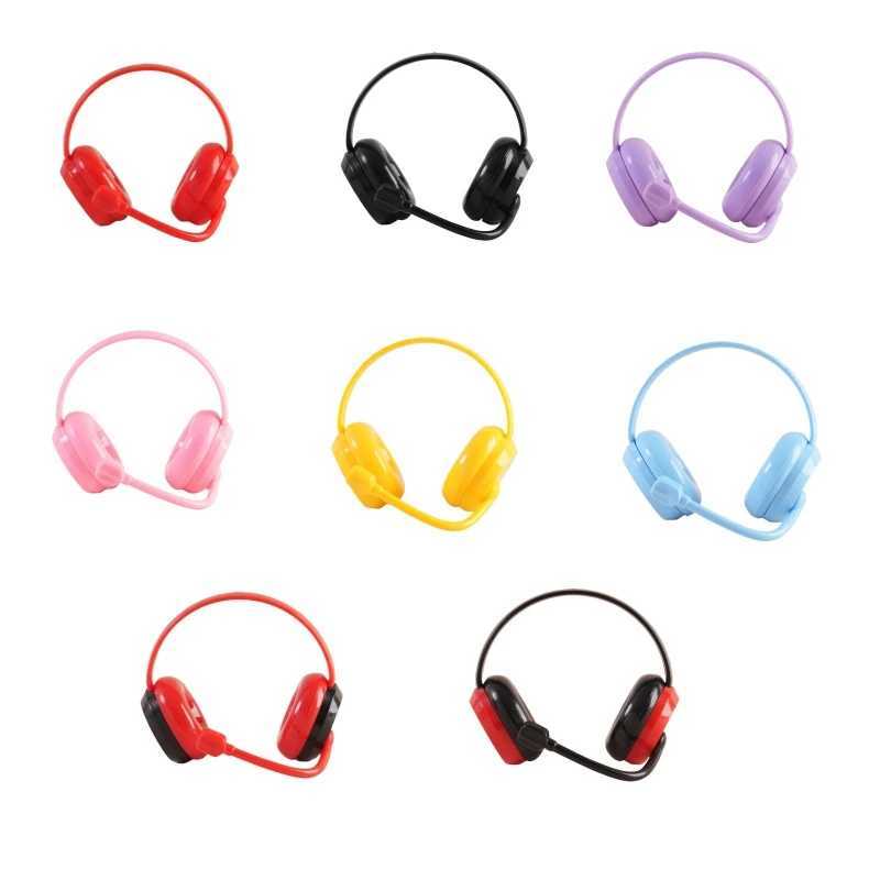 For Labubu Doll Headphone Accessories 17cm Labubu Color Headset V1 V2 V3 Cotton Doll Microphone Headphones Toy Birthday Gift C250919