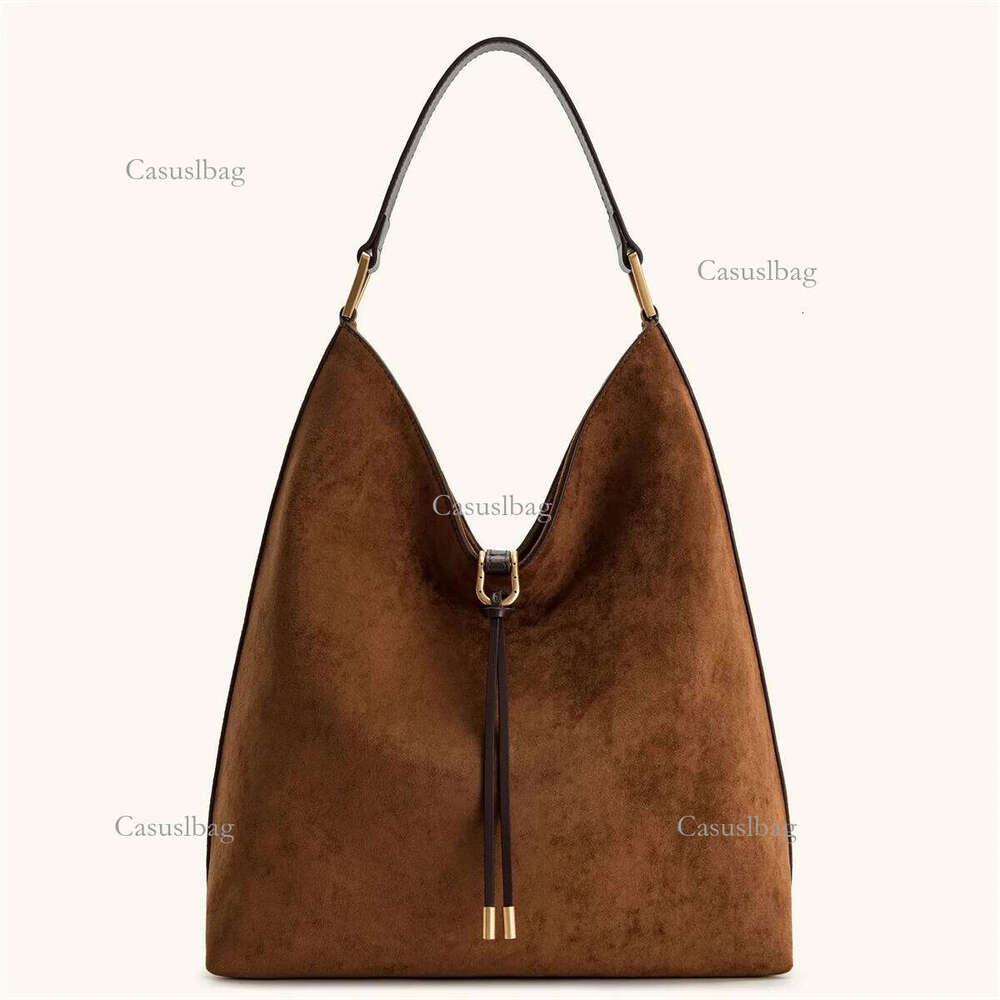 JW PEI Aria Large Capacity Faux Suede Shoulder Crossbody Bag For Women, Solid Color Underarm Commuter Bag, Simple Casual Purse