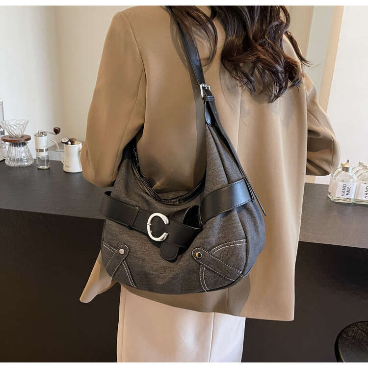 Fashion Casual Underarm for Women Designer Bags 2025 New Korean Style Trendy Large Capacity Dumpling High-Value Single Shoulder Bag