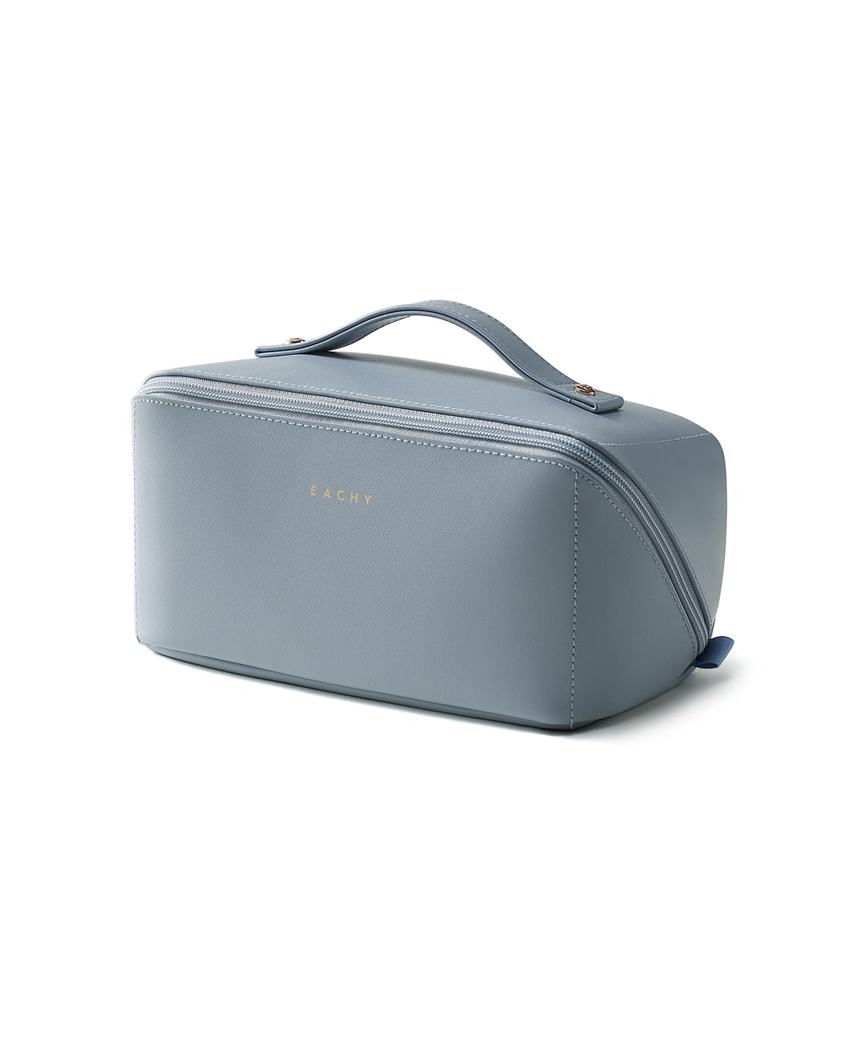 Flat Lay Waterproof Cosmetic Bag Roomy Travel Toiletry Bag Cute Printed Women Portable Makeup Storage