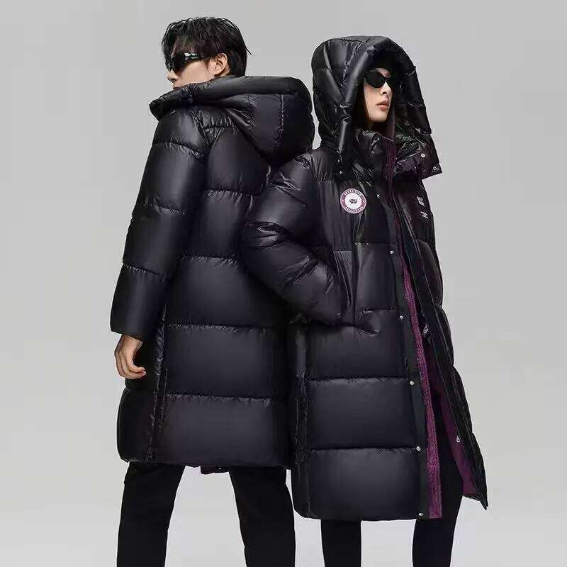 Jacket Fashion Brand New Men Korean Style Warm Hooded White Duck Down Outwear Unisex Winter Coat