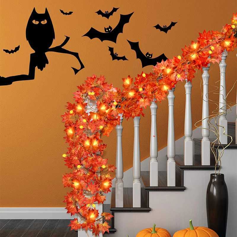 15M 10LED Halloween Pumpkin Lamp Skeletons Lights String Happy Halloween Decoration For Home Bar Halloween Party Decor Props C250919