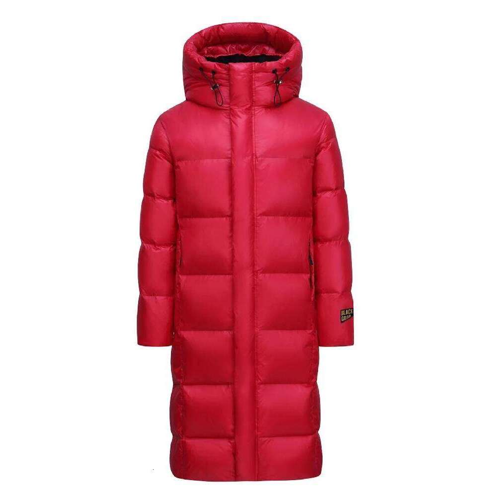 Top Grade Men's Women Thick (Winter) Warm X-long Jackets 2023 New Arrivals Winter 90% White Goose Down Couple Hooded Coat