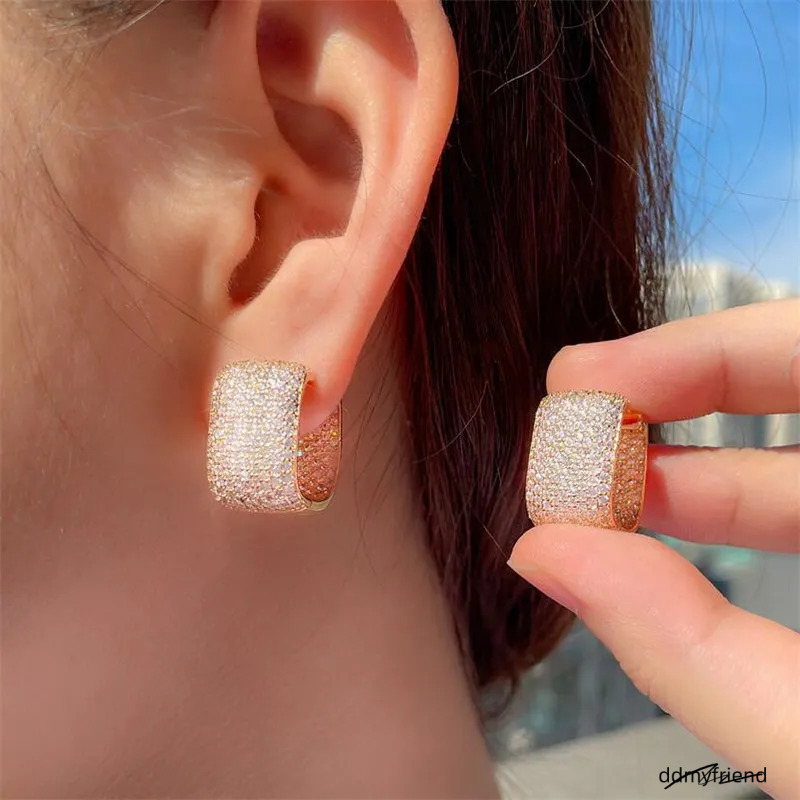 Clip On Ear Earrings: Elegant Gold Plated Cuff Style Earrings With Sparkling Cubic Zirconia, Non-Piercing Wedding Party Jewelry ddmyfriend