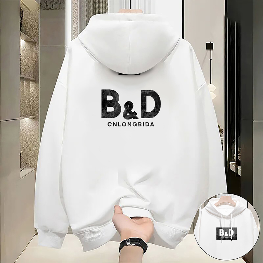 Men's Hoodie Loose Casual Thin Geometry Print Creativity Designer Hoodie