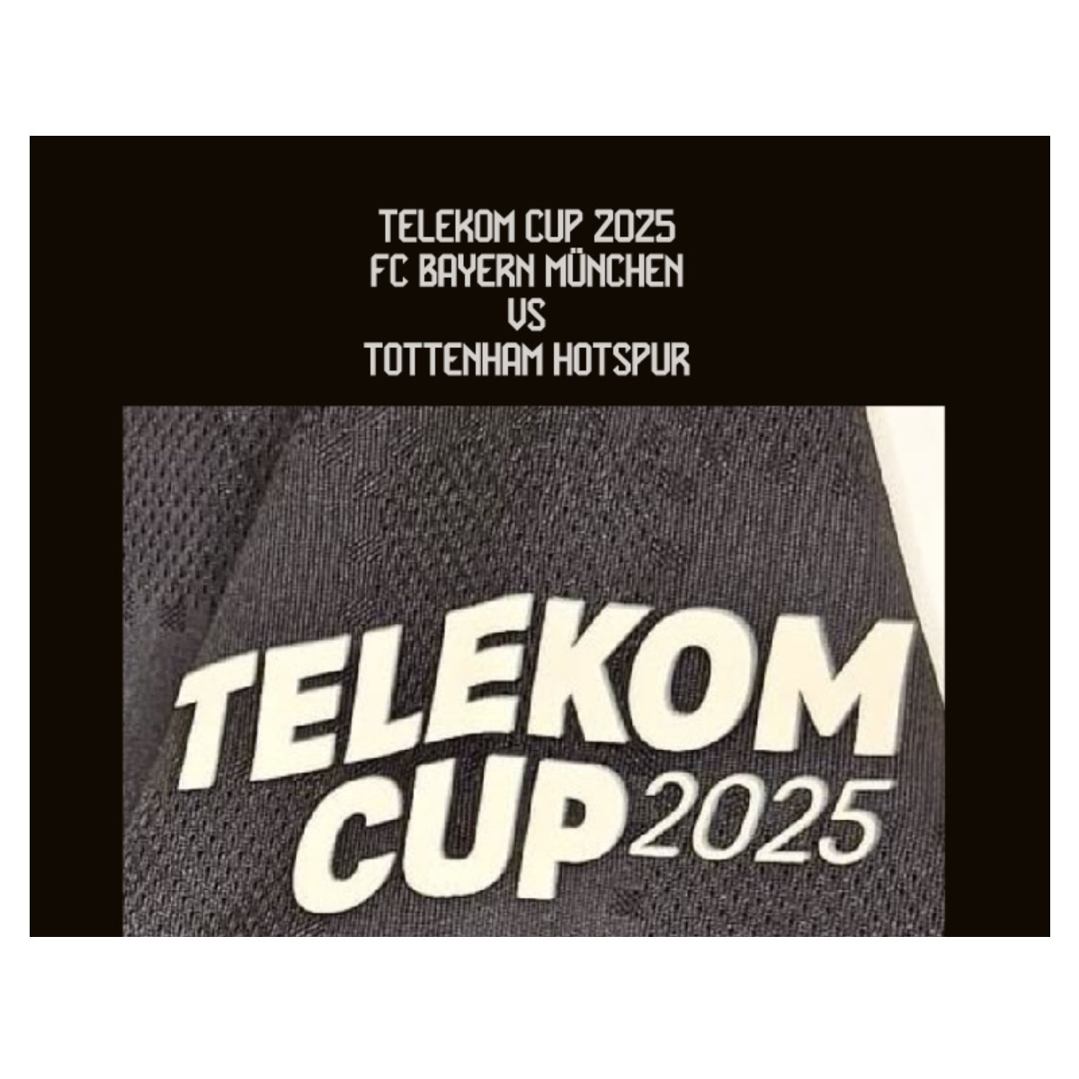 2025 Telekom Cup Patch and Match Details Heat Transfer Soccer Badge Parches