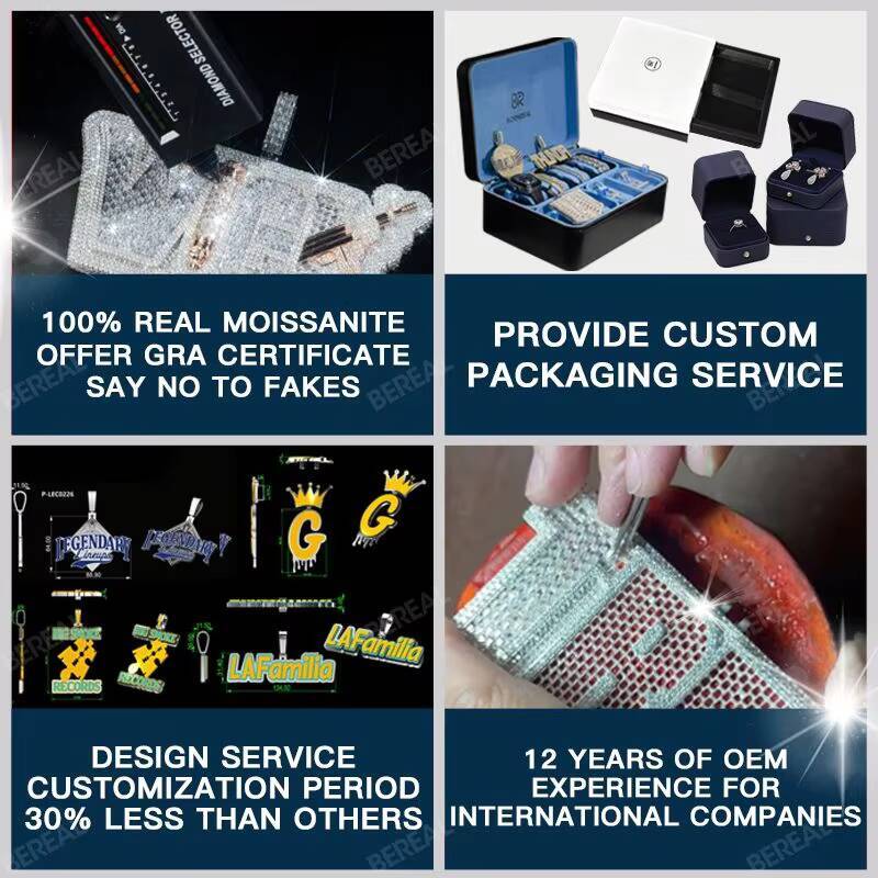 Wholesale Price 10K 14K Solid Gold Vvs Moissanite Tennis Chain Bracelet Round Brilliant 3mm 4mm 5mm Iced Out Diamond Necklace