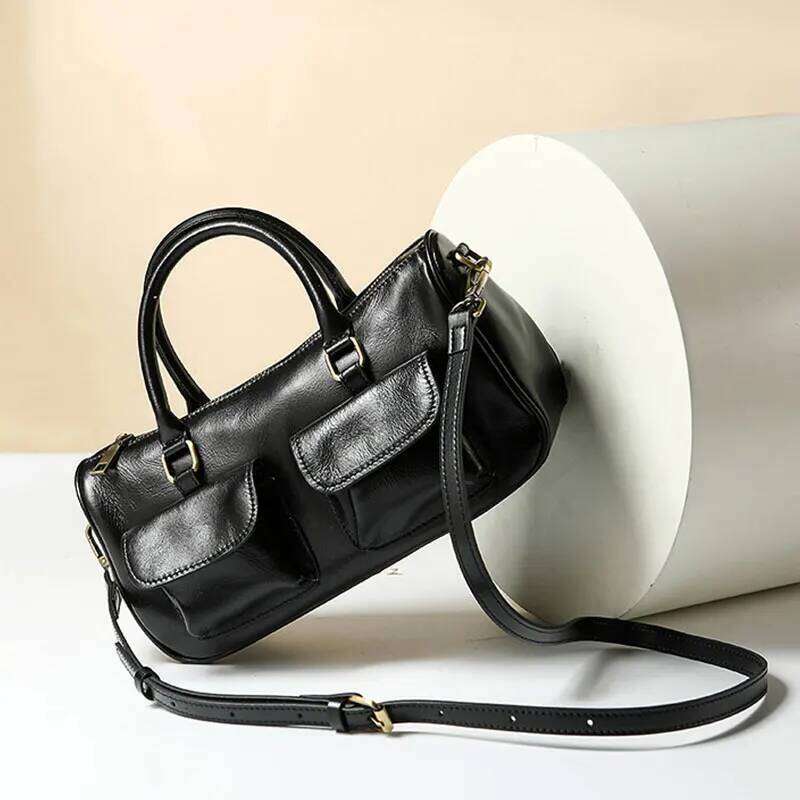 Designer Bag Luxury Bag Vintage Women's Shoulder Bag 100% Genuine Leather Rectangular Designer Cowhide Handbags Crossbody Bags For Women