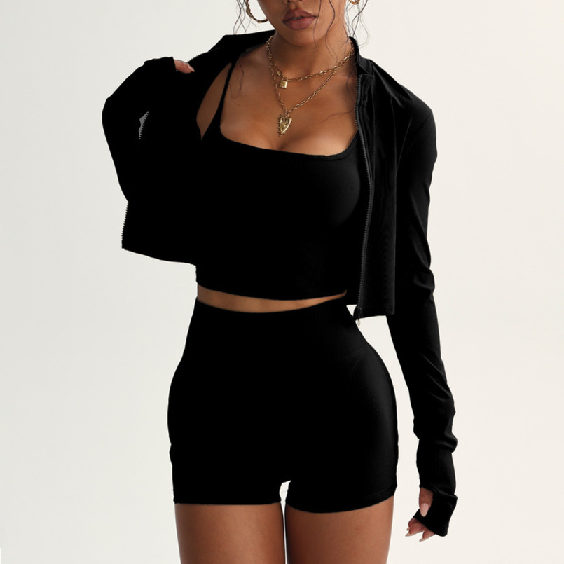 New Vest Shorts Women High Waist Sports Fitness Quick Dry Breathable Yoga Clothes Set