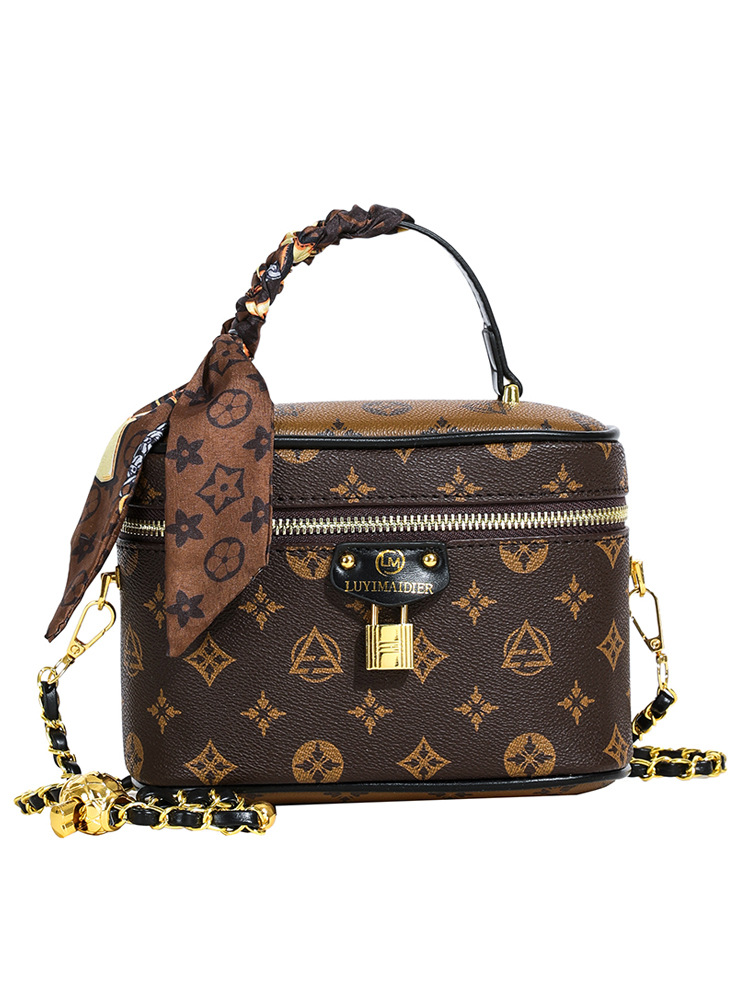 Hot Free shipping designer for womens shoulder bags black brown New Fashionable Versatile Handheld Bucket Old Flower Single Shoulder Crossbody Bag