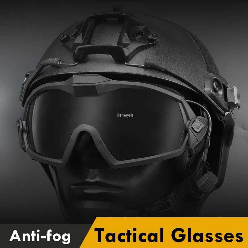 Tactical Goggs with Fan Antifog Outdoor Paintball Airsoftsport Safety Eye Protection Glasses Hiking Eyewear Y250919