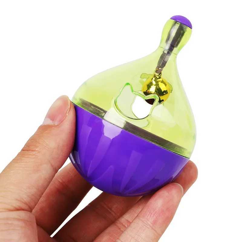 Pet Cat Fun Bowl Feeding Toys Dog Tumbler Feeder Puppy Kitten Shaking Leakage Food Ball Container Exercise Training Leakage Toys X250918