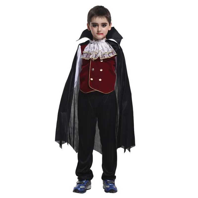Boys Halloween Vampire Cosplay Costume for Kids Carnival Party Dress up Outfit Children Role Play Costumes 1 W L250918
