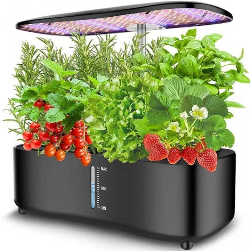 Hydroponics Growing System kit 12 Pods Herb Garden with Grow Iight Adjustable Height Up to 12inch Growing Kit Indoor C250919