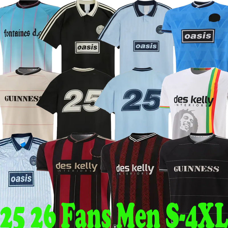 Oasis Band 25 26 Tour Live 2025 135th Anniversary Football Jersey 2025 2026 Camisetas HOME Fans THIRD GOALKEEPER football shirt adult men S-4XL