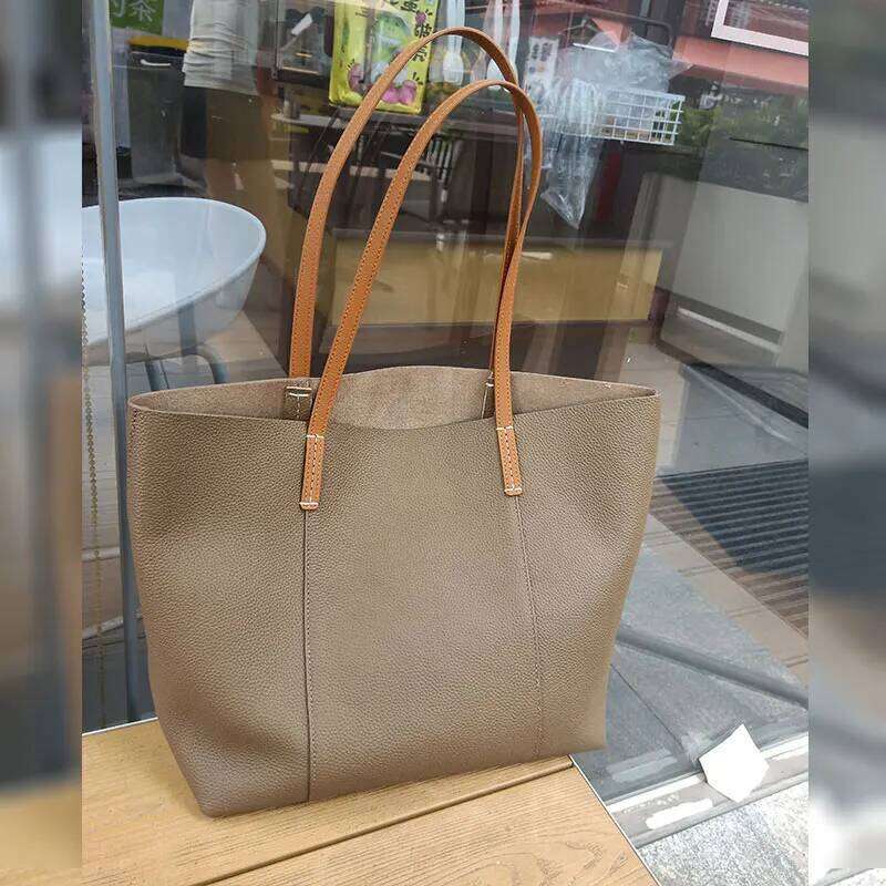 Designer Bag Luxury Bag 100% Genuine Leather Women's Tote Bags Designer Large Capacity Women Shoulder Bag Soft Cowhide Female Handbags 2378