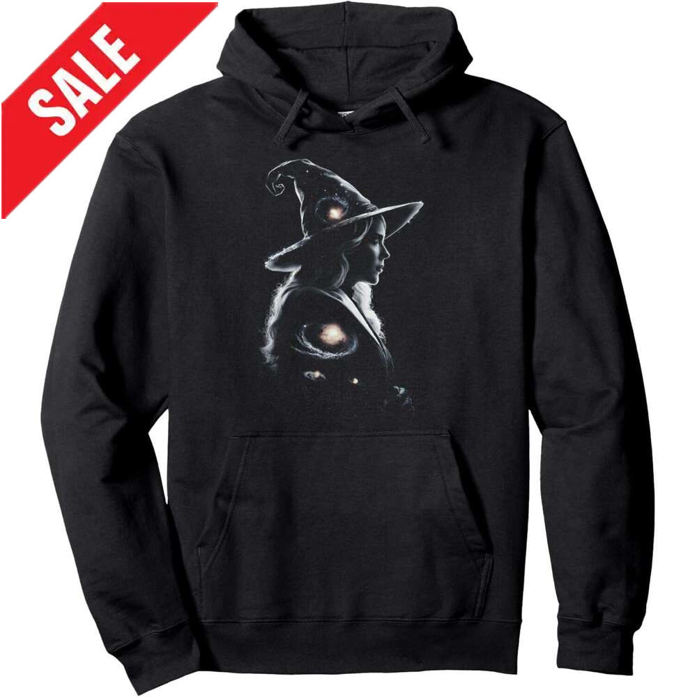 Halloween Hoodie for Mens Womens Galaxy Witch Astronomy Space Magic Witchcraft Wicca Pullover Hoodie Hoodies sweatshirt pullover jacket Long sleeve 20