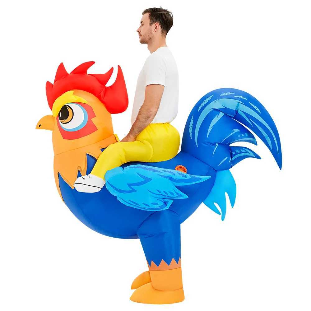 Adult Animal Rooster Flamingo Horse Inflatable Costume Anime Dress Suits Carnival Halloween Party Cosplay Costumes for Man Woman L250918