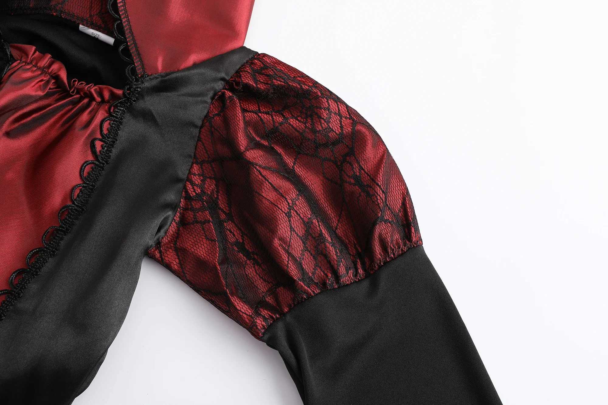 Halloween Ghost Bride Costume for Kid Girls Cosplay Dark Gothic Style Carnival Party Dress Up Clothes Fancy Mesh Witch Dress 10Y L250918