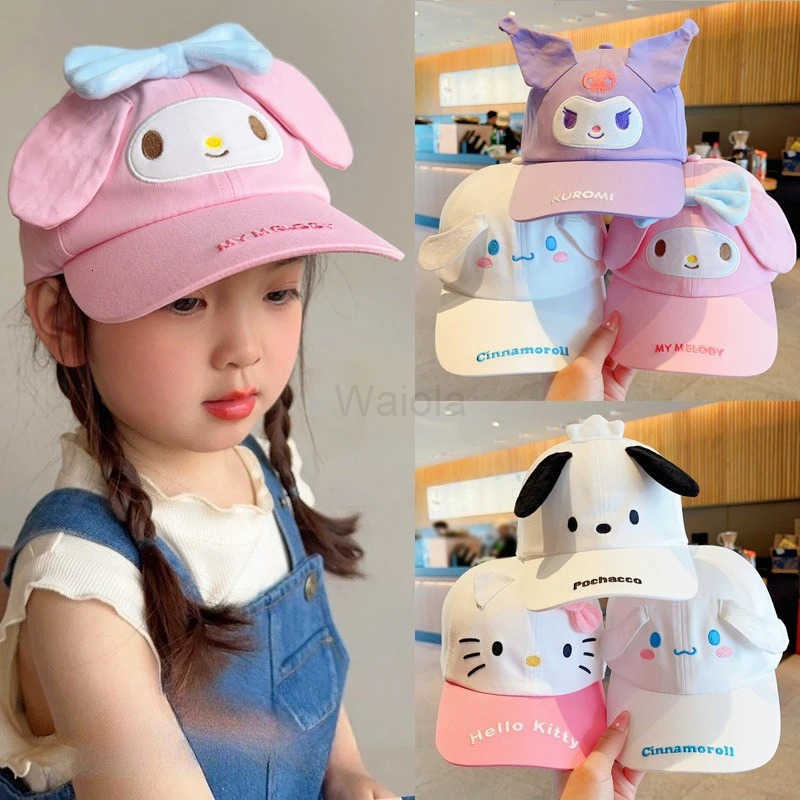 Sanrio Childrens Baseball Cap Cute Cartoon Kulomi Baseball Cap Boys and Girls Spring and Summer Thin Sun Protection Hat L250919