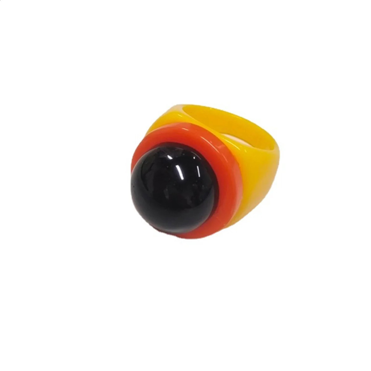 Colorful Y2k Hip Hop Acrylic Rings Set For Women Fashion Transparents Geometric Resin Finger Rings Female Party Jewelry Gift 250918