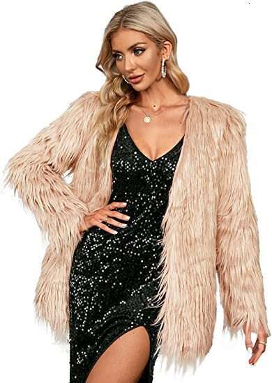 Autumn Winter New Mid-Length Plus Size Long Faux Fur Coat