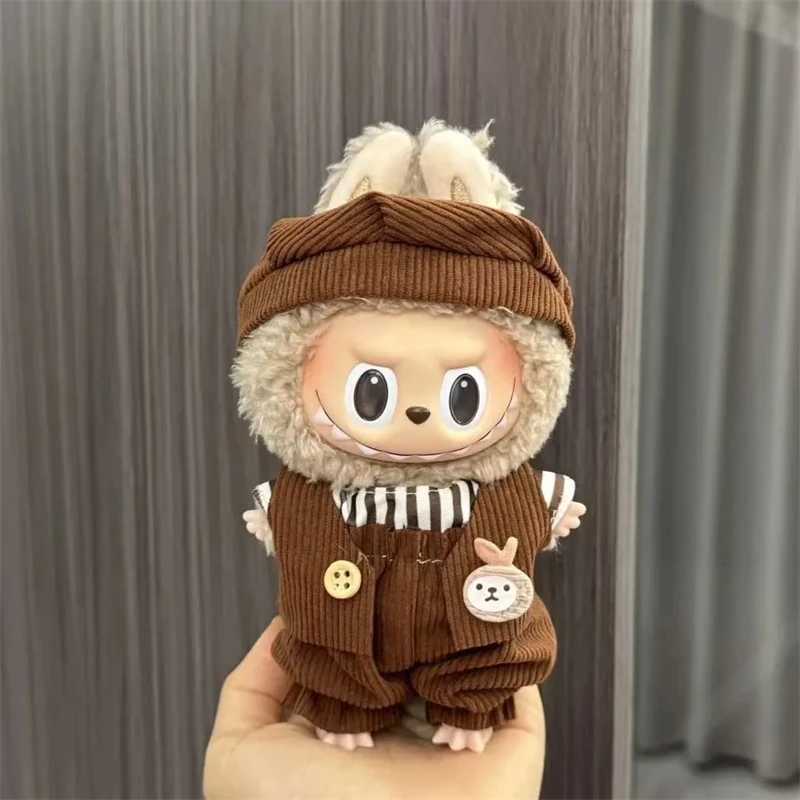 For Labubu accessories Sitting JY Party Series Classic Dress Grid For Labubu outfit designer Kid Gift Labubu clothing designer C250919