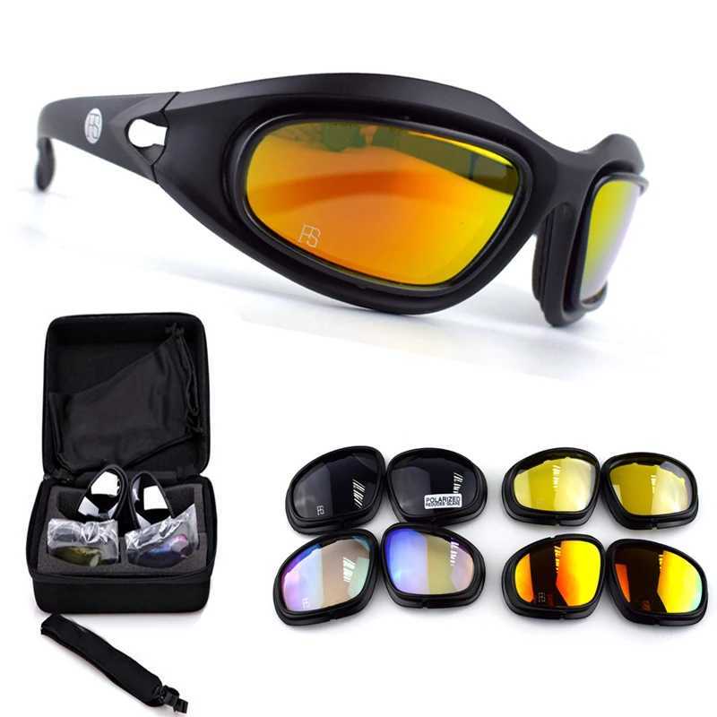 Outdoor mountaineering bicycle sports glasses military tactics glasses air gun shooting goggles fishing anti ultraviolet sunglas J250919