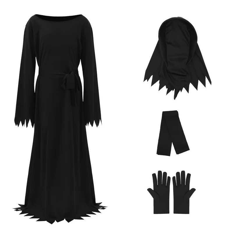 Boys Girls Halloween Grim Reaper Costume for Kids Role Play Cosplay Outfits L250918