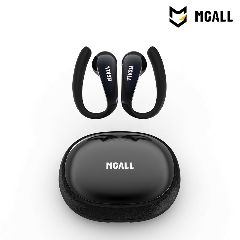 MGALL Wireless Bluetooth Earphones HY-C09 BT6.0 Earhook Style AI Conference Assistant Translation Earbuds HD Calling Music Headset