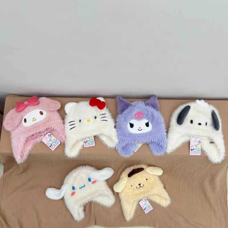 Sanrio GoodLooking Sanrios Hello Kittys Kuromi My Melody Children Hat GoodLooking Winter ColdProof Keep Warm Fashion Cute Gift L250919