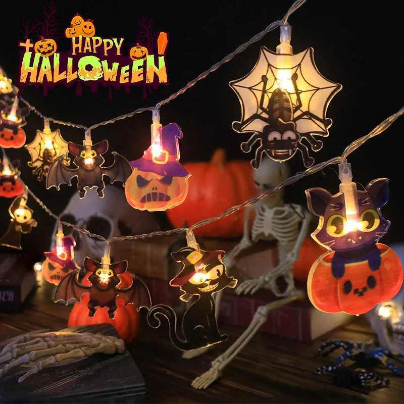 New 3M LED Pumpkin Light String Halloween Decoration Battery Operated DIY Fairy Lamp For Horror Halloween Happy Party Lights C250919