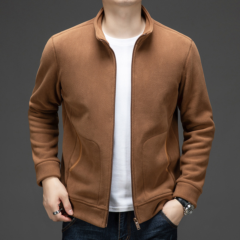 Winter New Arrival Men's Wool Knit Sweater Casual Long-Sleeve Crew Neck Pure Wool Sweater Thickened Warm Base Layer Top for Men double sided flee