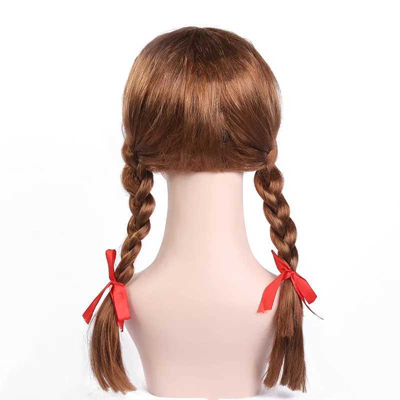 Horror Bride of Chucky Annabelle Cosplay Costume Dress Cos Wigs Conjuring Doll Mask Women Girls Evil Halloween Scary Outfits L250918