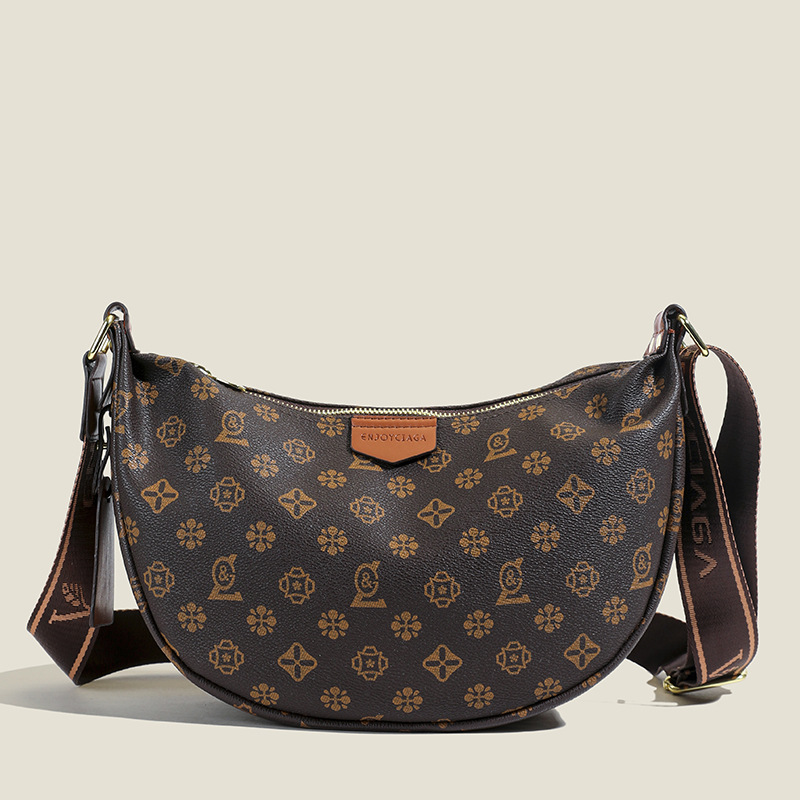 Hot Free shipping designer for womens shoulder bags khaki brown New Fashionable Versatile Handheld Bucket Old Flower Single Shoulder Crossbody Bag