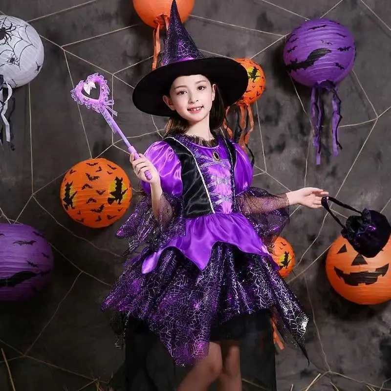 Halloween Costume Girls Styling Costume Childrens Makeup Ball Costume Witch Dress Cosplay Princess Little Witch Dress L250918