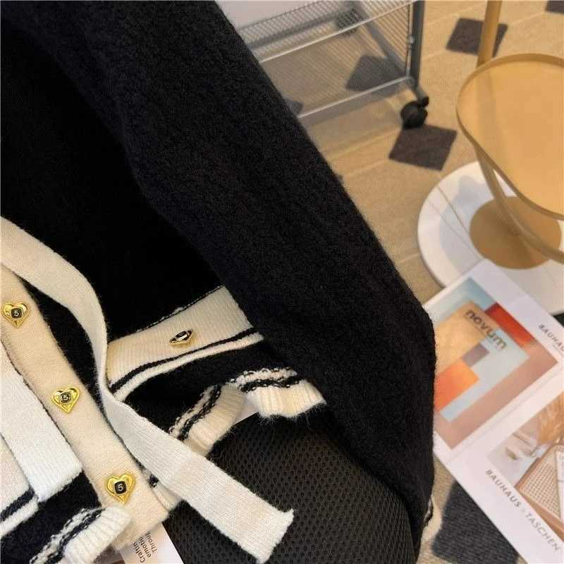 Xiaoxiangfeng Color Lapel Knitted Jacket Womens Design Sense Bow Tie New Shirt Spring Gentle Wear Comfortable Temperament Niche Z250918